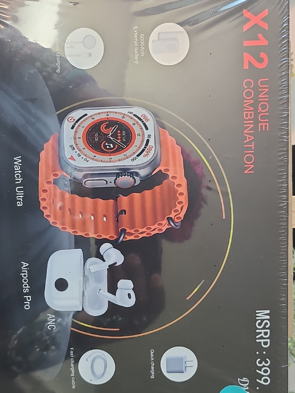 Smartwatch with Orange Band - Watch Ultra